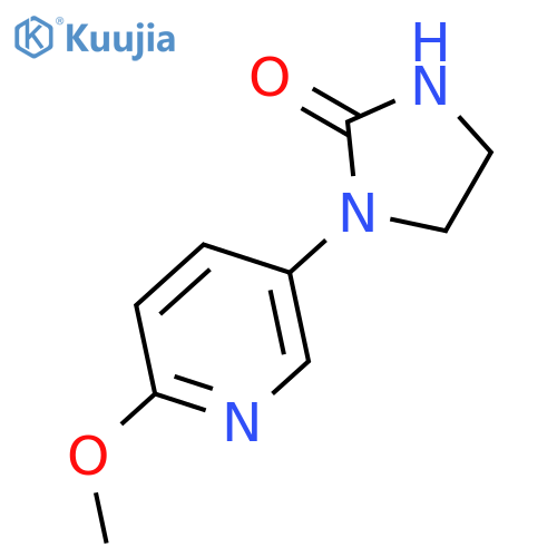 2-Imidazolidinone, 1-(6-methoxy-3-pyridinyl)- structure