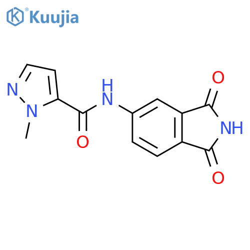 N-(1,3-dioxo-2,3-dihydro-1H-isoindol-5-yl)-1-methyl-1H-pyrazole-5-carboxamide structure