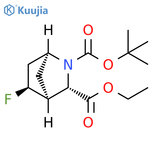 2-(tert-Butoxycarbonyl)-5-fluoro-2-azabicyclo2.2.1heptane-3-carboxylic Acid structure