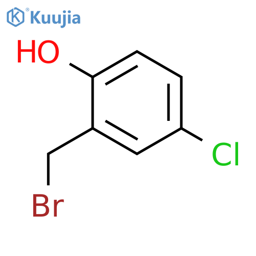 2-(bromomethyl)-4-chlorophenol structure