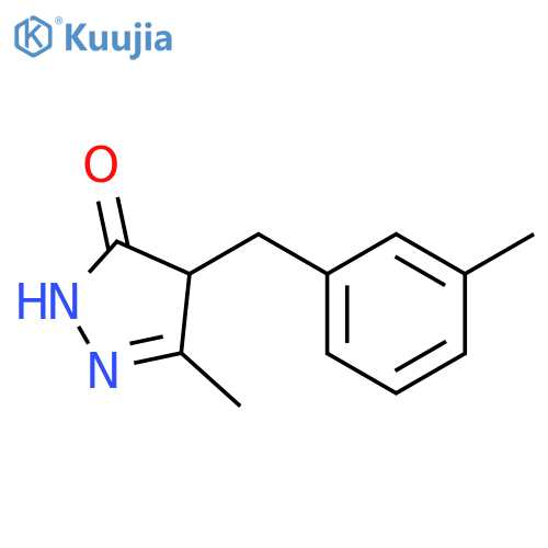 5-Methyl-4-(3-methylbenzyl)-2,4-dihydro-3H-pyrazol-3-one structure