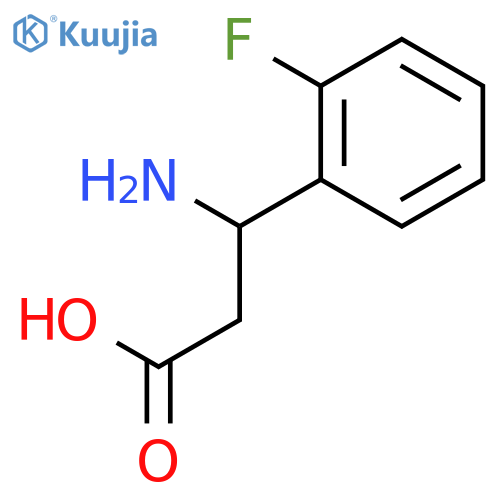 3-Amino-3-(2-fluorophenyl)propanoic Acid structure