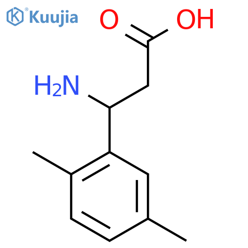 3-Amino-3-(2,5-dimethylphenyl)propanoic Acid structure