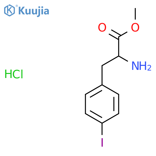 Methyl 2-amino-3-(4-iodophenyl)propanoate hydrochloride structure