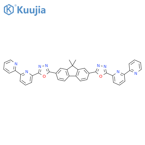Bpy-FOXD , 2,7-Bis[2-(2,2'-bipyridine-6-yl)-1,3,4-oxadiazo-5-y structure