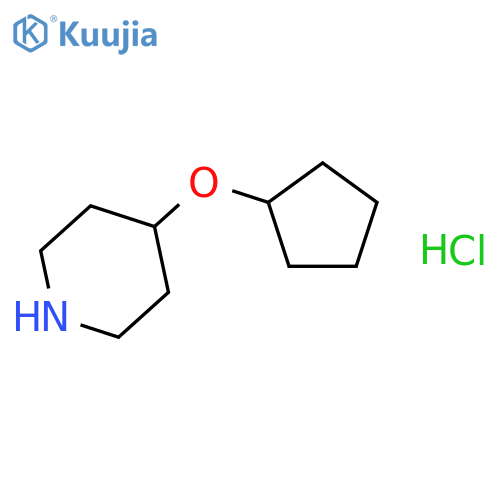4-(cyclopentyloxy)piperidine hydrochloride structure
