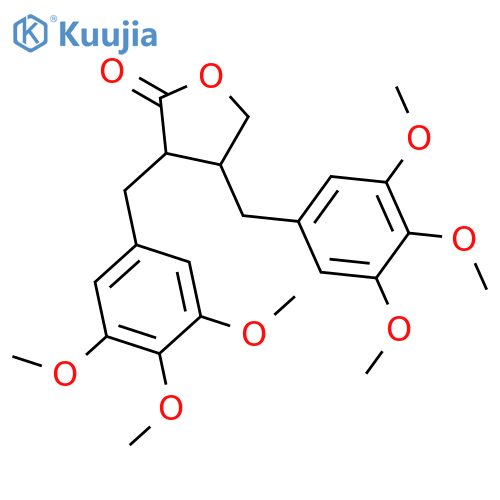 2(3H)-Furanone, dihydro-3,4-bis[(3,4,5-trimethoxyphenyl)methyl]- structure