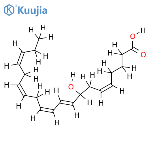 (+)-(8R,5Z,9E,11Z,14Z,17Z)-8-hydroxy-5,9,11,14,17-isosapentaenoic acid structure