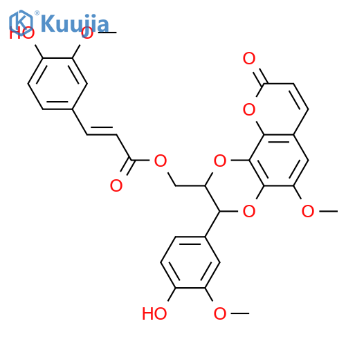 Cleomiscosin A; 9'-O-(4-Hydroxy-3-methoxy-E-cinnamoyl) structure