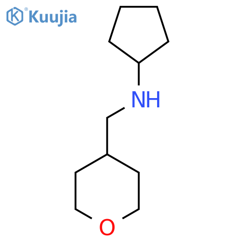 N-[(Oxan-4-yl)methyl]cyclopentanamine structure