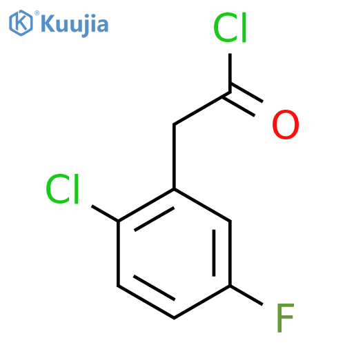 2-Chloro-5-fluorophenylacetyl chloride structure