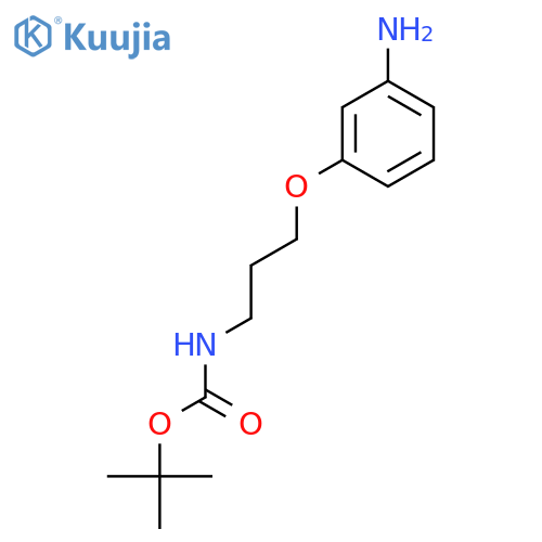 3-(3-N-Boc-aminopropoxy)aniline structure