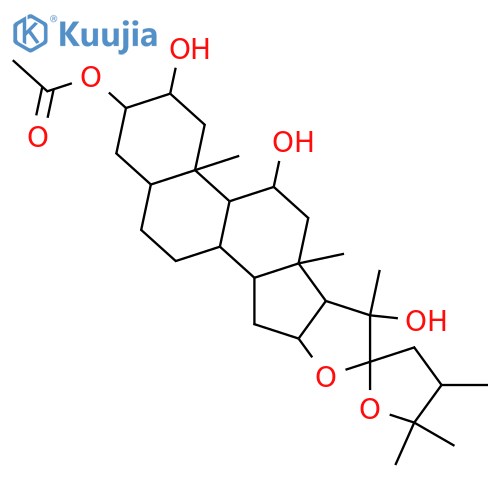22,25-Epoxy-24-methylfurostane-2,3,11,20-tetrol; (2α,3α,5α,11β,16β,20R,22R,24S)-form, 3-Ac structure