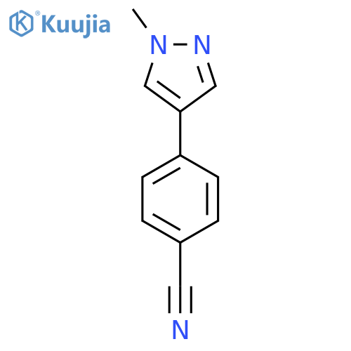 4-(1-Methylpyrazol-4-yl)-benzonitrile structure