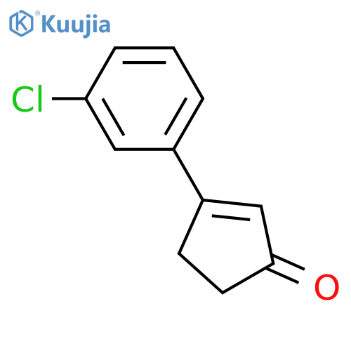 2-Cyclopenten-1-one, 3-(3-chlorophenyl)- structure