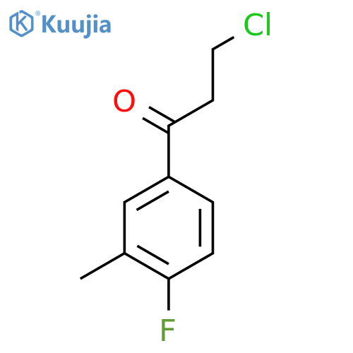 3-Chloro-4'-fluoro-3'-methylpropiophenone structure