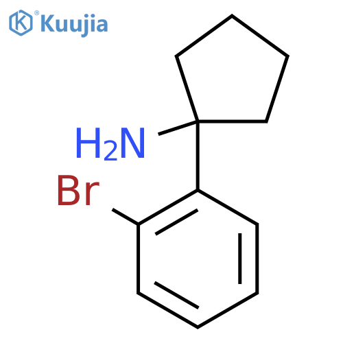1-(2-bromophenyl)cyclopentan-1-amine structure