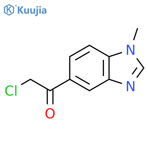 2-chloro-1-(1-methyl-1H-1,3-benzodiazol-5-yl)ethan-1-one structure