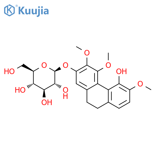 b-D-Glucopyranoside,9,10-dihydro-5-hydroxy-3,4,6-trimethoxy-2-phenanthrenyl (9CI) structure