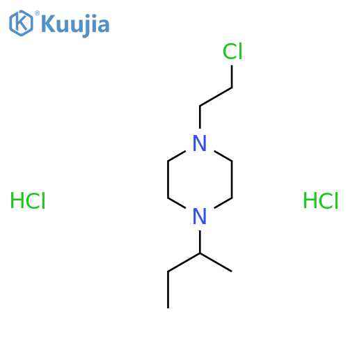 Piperazine, 1-(2-chloroethyl)-4-(1-methylpropyl)-, hydrochloride (1:2) structure