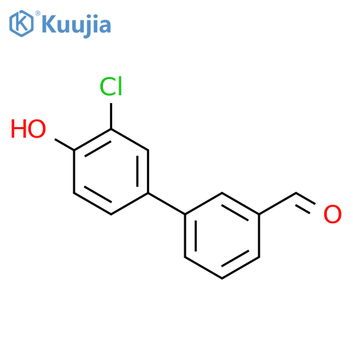 3-(3-chloro-4-hydroxyphenyl)benzaldehyde structure
