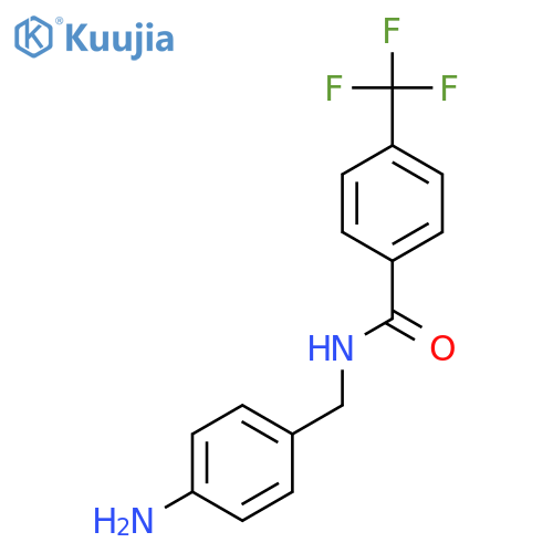 N-(4-Aminophenyl)methyl-4-(trifluoromethyl)benzamide structure