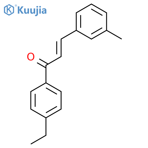 (2E)-1-(4-Ethylphenyl)-3-(3-methylphenyl)prop-2-en-1-one structure