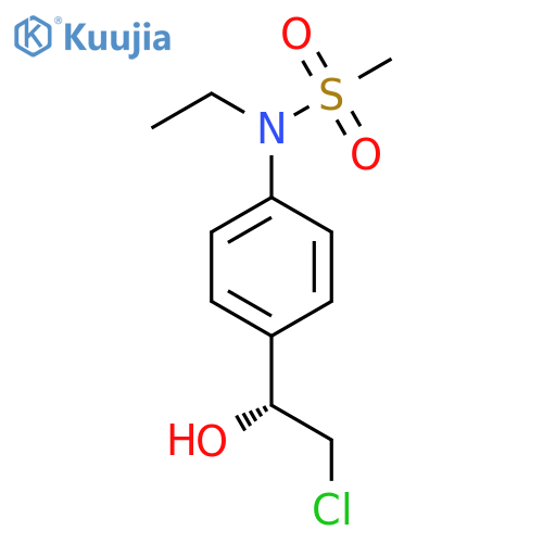 Methanesulfonamide, N-[4-[(1R)-2-chloro-1-hydroxyethyl]phenyl]-N-ethyl- structure
