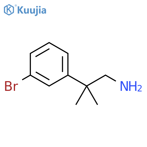 2-(3-bromophenyl)-2-methylpropan-1-amine structure