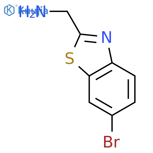 (6-Bromobenzo[d]thiazol-2-yl)methanamine structure