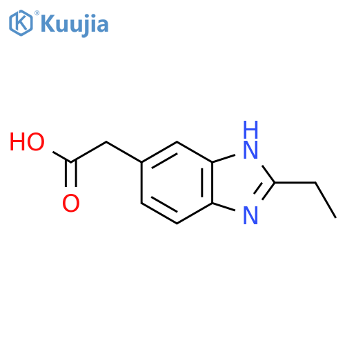 2-(2-Ethyl-1H-benzo[d]imidazol-5-yl)acetic acid structure