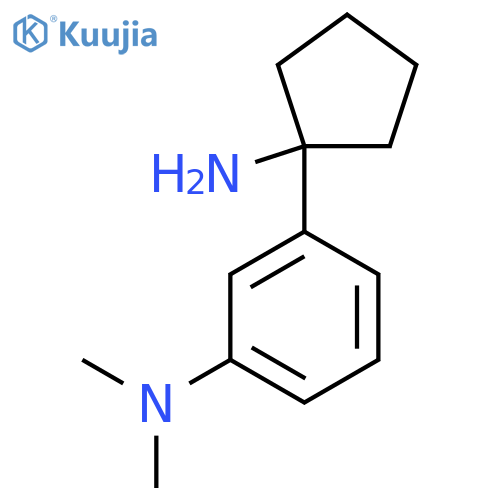 3-(1-aminocyclopentyl)-N,N-dimethylaniline structure