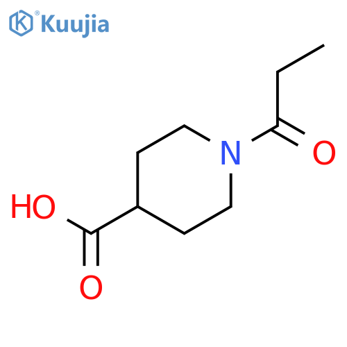 1-Propionylpiperidine-4-carboxylic acid structure
