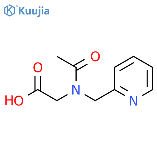 2-{N-(pyridin-2-yl)methylacetamido}acetic acid structure