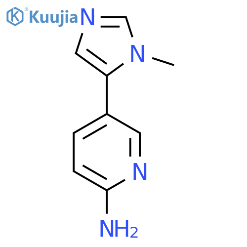 5-(1-methyl-1H-imidazol-5-yl)pyridin-2-amine structure