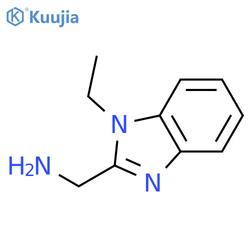 (1-Ethyl-1H-1,3-benzodiazol-2-yl)methanamine Hydrochloride structure