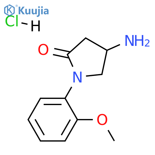 4-amino-1-(2-methoxyphenyl)-2-pyrrolidinone hydrochloride structure