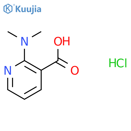 2-(dimethylamino)pyridine-3-carboxylic acid hydrochloride structure