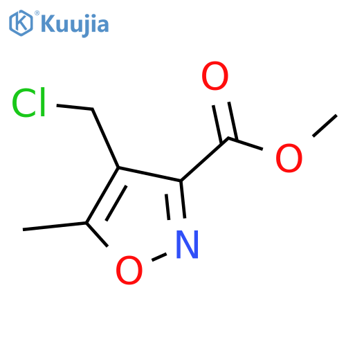 Methyl 4-(chloromethyl)-5-methylisoxazole-3-carboxylate structure