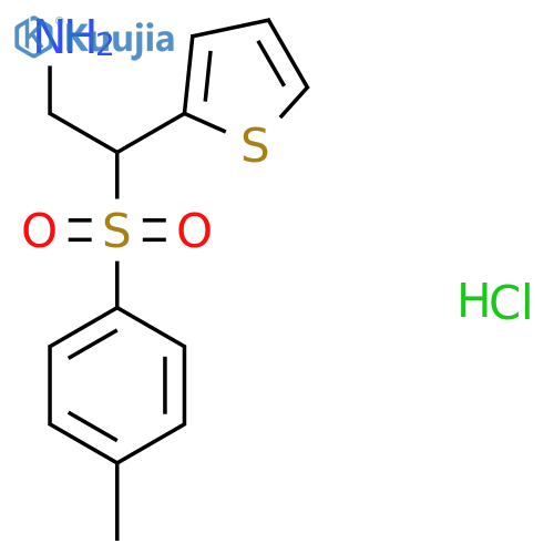 2-(Thiophen-2-yl)-2-tosylethanamine hydrochloride structure