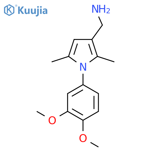 {[1-(3,4-dimethoxyphenyl)-2,5-dimethyl-1H-pyrrol-3-yl]methyl}amine structure
