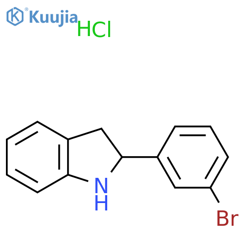 2-(3-Bromophenyl)indoline hydrochloride structure