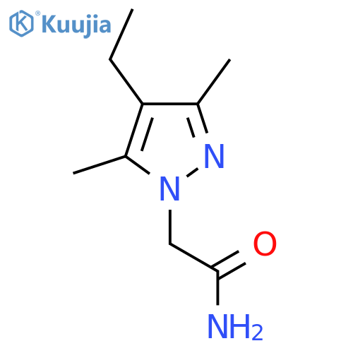 2-(4-Ethyl-3,5-dimethyl-1H-pyrazol-1-yl)acetamide structure