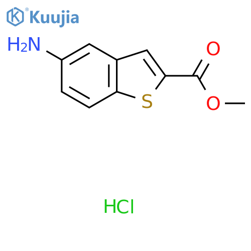 Methyl 5-Amino-1-benzothiophene-2-carboxylate Hydrochloride structure
