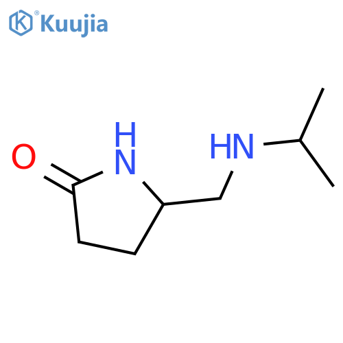 5-{[(propan-2-yl)amino]methyl}pyrrolidin-2-one structure