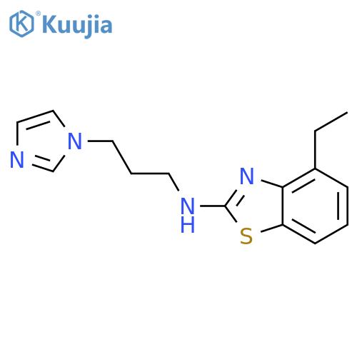 4-Ethyl-N-[3-(1H-imidazol-1-yl)propyl]-1,3-benzothiazol-2-amine structure