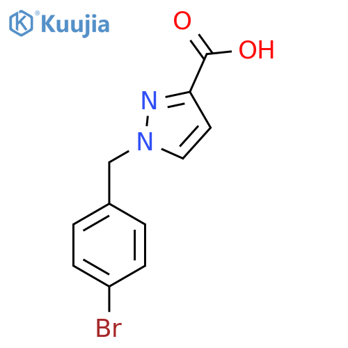 1-(4-Bromobenzyl)-1H-pyrazole-3-carboxylic acid structure
