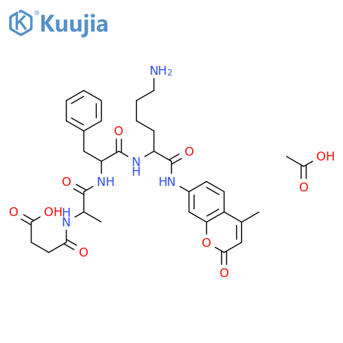 N-SUCCINYL-ALA-PHE-LYS 7-AMIDO-4-METHYLCOUMARIN ACETATE SALT structure