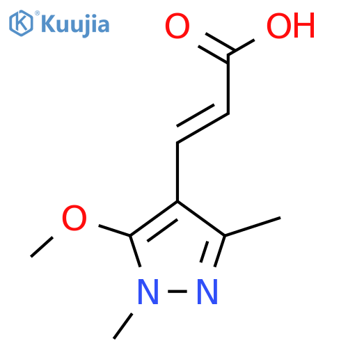 3-(5-methoxy-1,3-dimethyl-1H-pyrazol-4-yl)prop-2-enoic acid structure