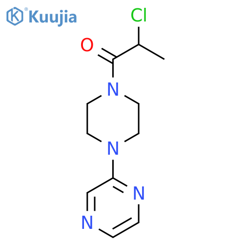 2-Chloro-1-[4-(pyrazin-2-yl)piperazin-1-yl]propan-1-one structure